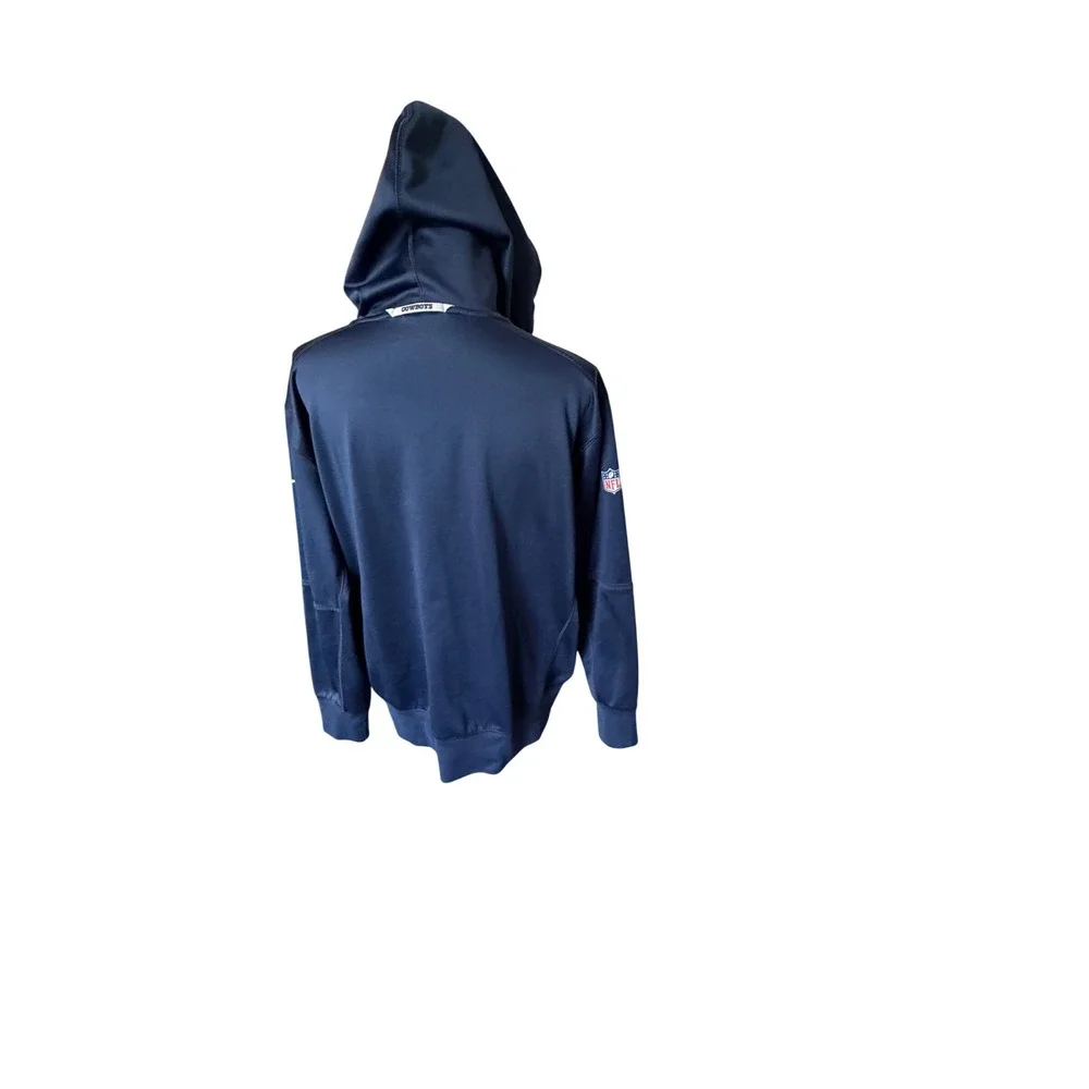 Nike NFL Dallas Cowboys Mens Large Navy Blue On-Field Pullover Hoodie Star Logo